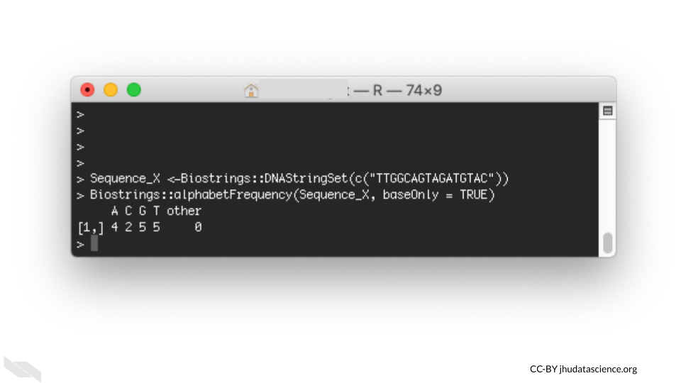Command line interface using R and Bioconductor package