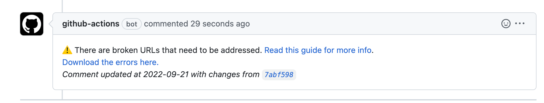 URL issue pull request image
